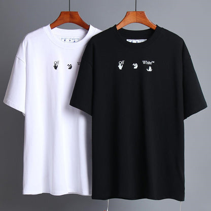 OFF-Whlte Arrow Logo Cotton T-shirt