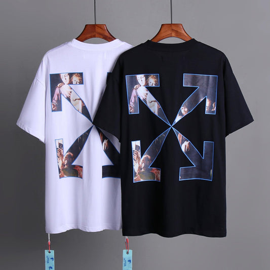 OFF-Whlte Arrow logo print T-shirt#90