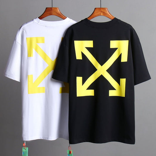 OFF-Whlte Arrow Logo Cotton T-shirt