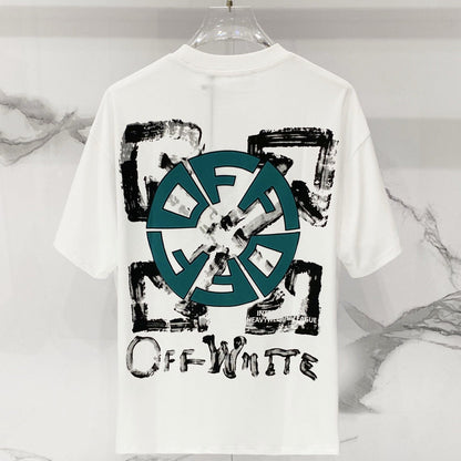 OFF-Whlte Arrow logo print T-shirt #97