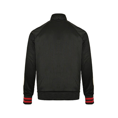 Gucci Black Track Jacket with Signature Side Stripe