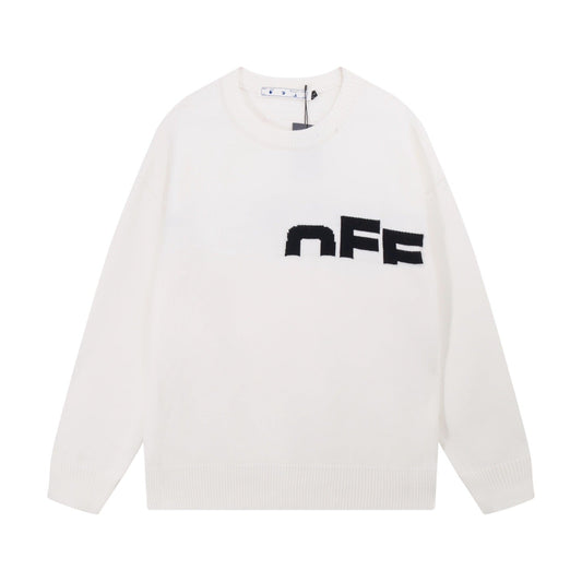 OFF-Whlte Intarsia Knit Sweater#6