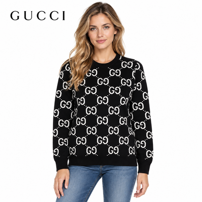 Gucci Unisex 8316 Monogram Crewneck Sweater