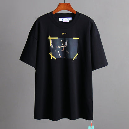 OFF-Whlte Arrow Logo Cotton T-shirt