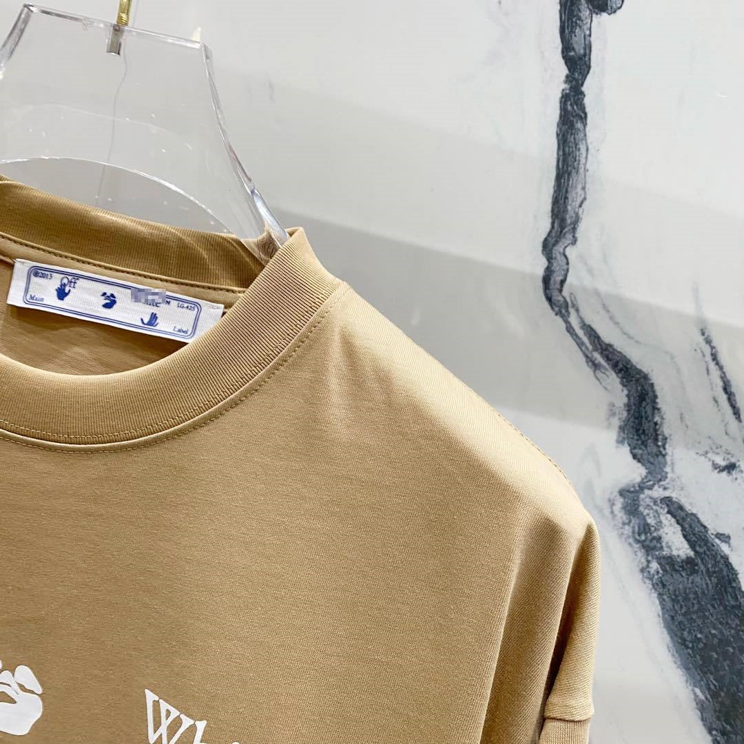 OFF-Whlte Arrow Logo Cotton T-shirt#1002