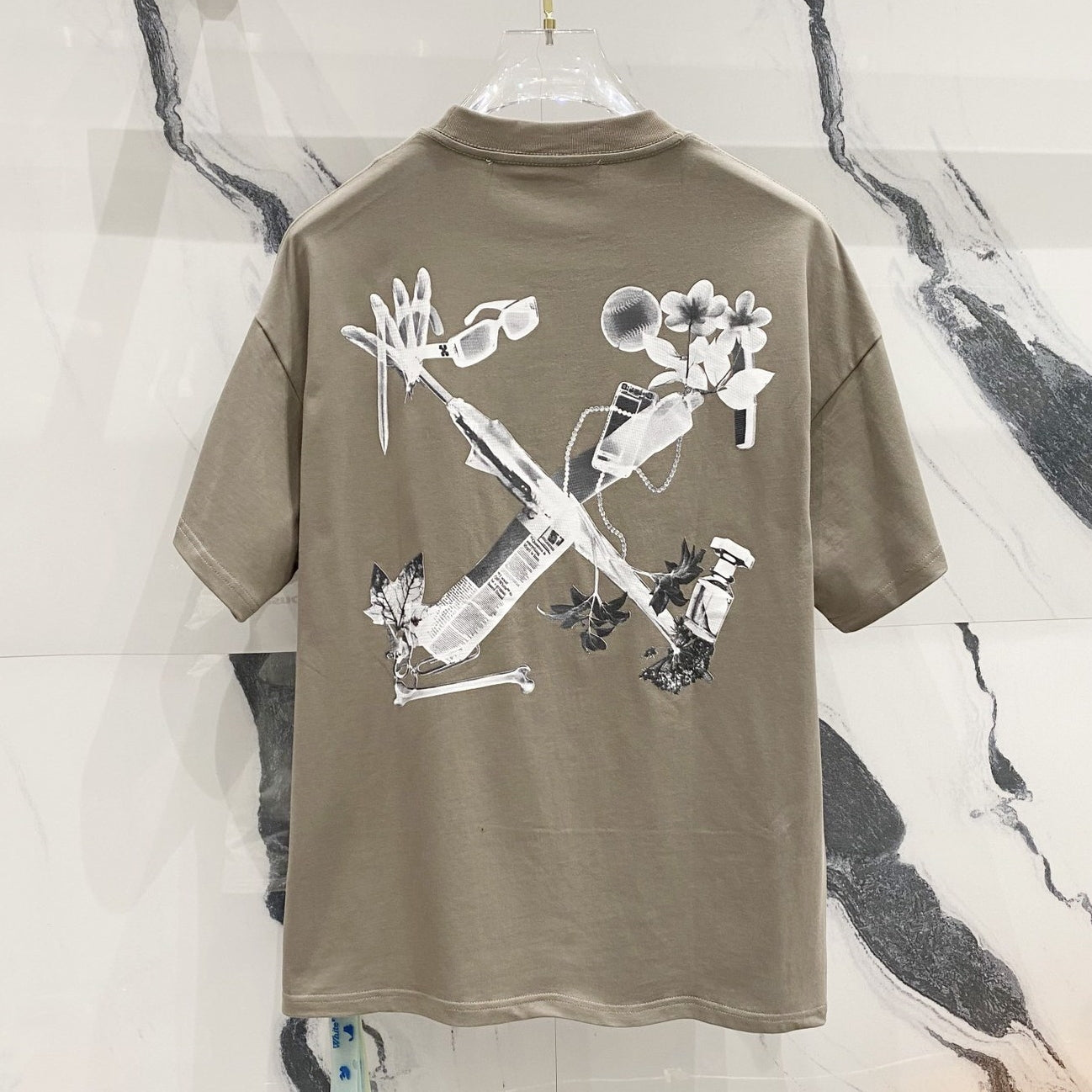 OFF-Whlte Arrow Logo Cotton T-shirt#1050