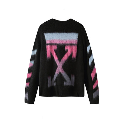 OFF-Whlte Intarsia Knit Sweater#1