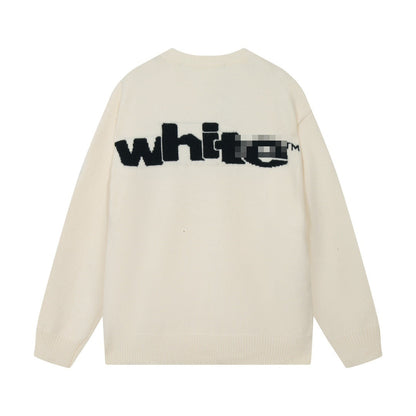 OFF-Whlte Intarsia Knit Sweater#2