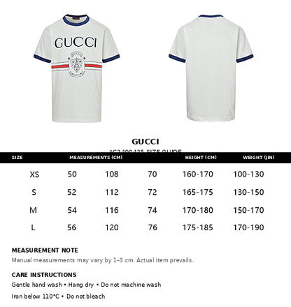 Gucci 1921 Crest Logo Ringer T-Shirt