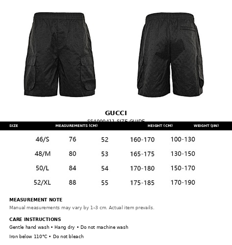 Gucci GG Monogram Cargo Shorts