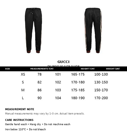 Gucci Side Stripe Track Pants with Web Detail