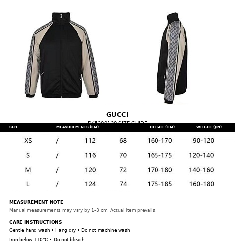 Gucci GG Monogram Track Jacket with Cream Panel