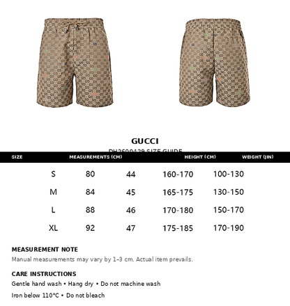 Gucci GG Monogram Print Shorts