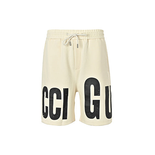 Gucci Oversized Logo Print Shorts