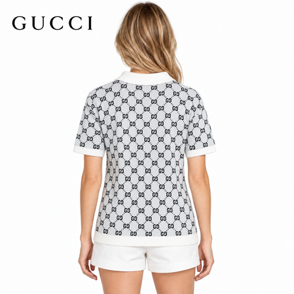 Gucci Unisex Jacquard Polo Sweater