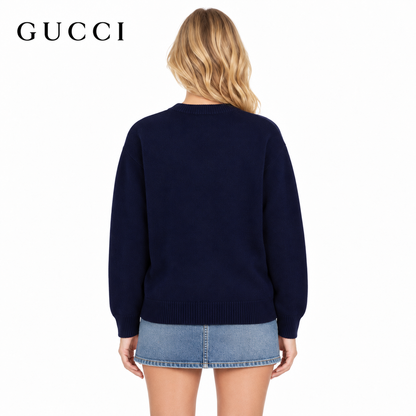 Gucci Unisex Jacquard Crewneck Sweater