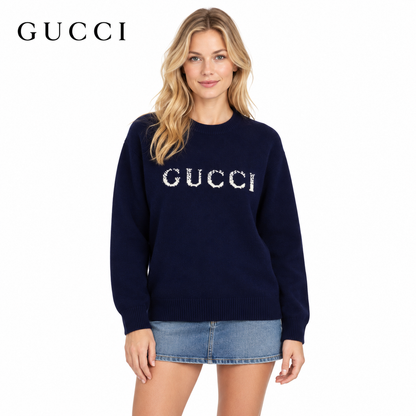 Gucci Unisex Jacquard Crewneck Sweater