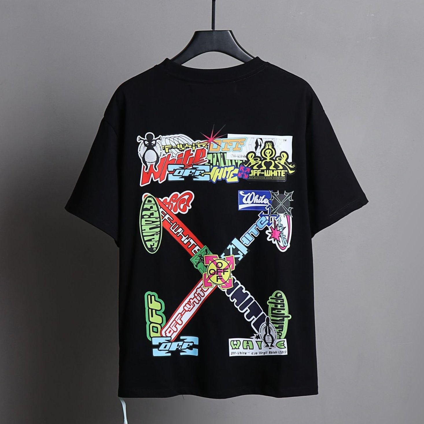 OFF-Whlte Arrow Logo Cotton T-shirt