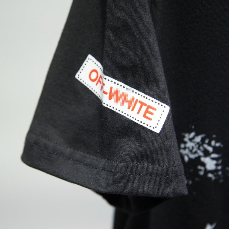 OFF-Whlte Arrow Logo Cotton T-shirt