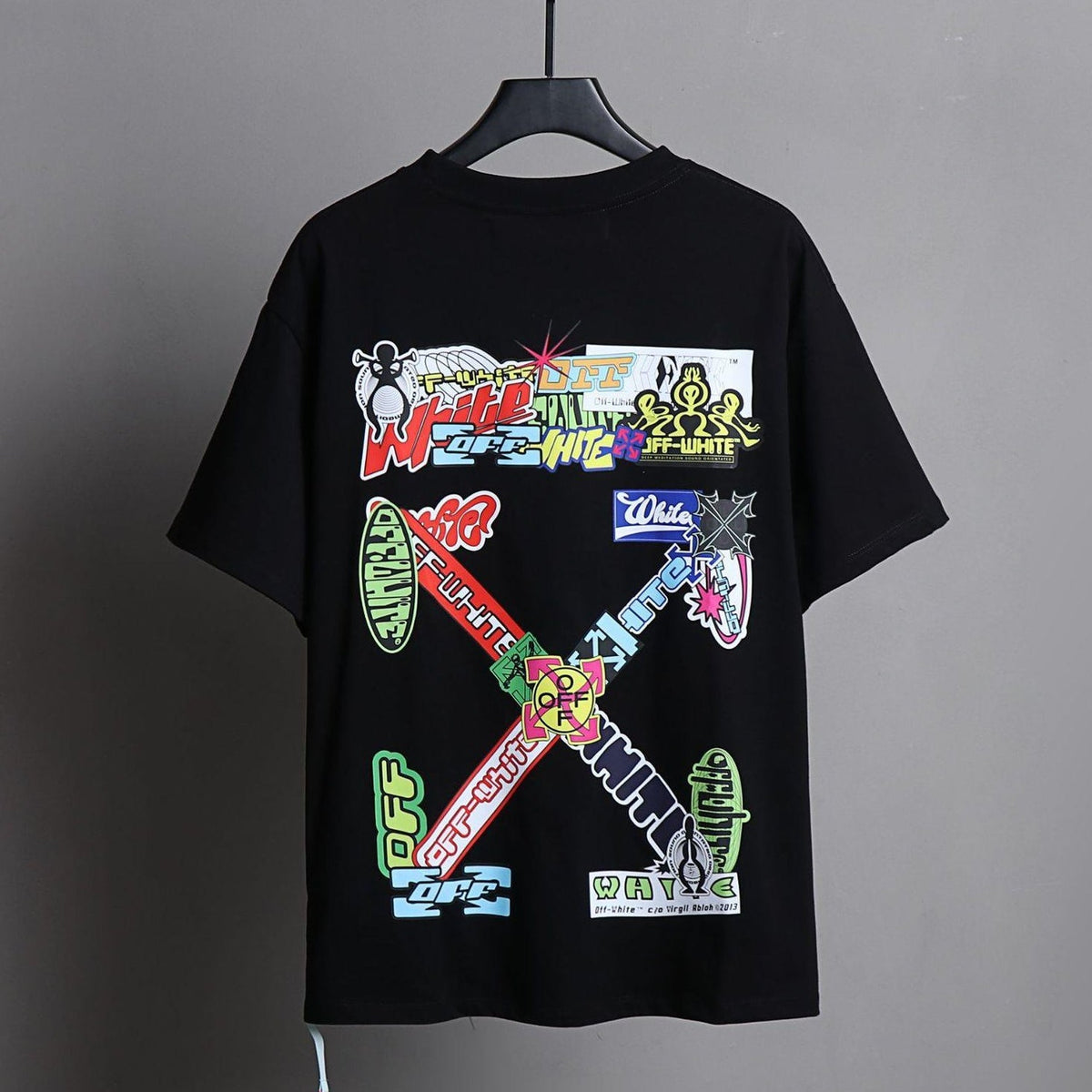 OFF-Whlte Arrow Logo Cotton T-shirt