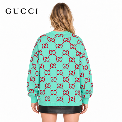 Gucci Unisex Double-G Jacquard Cardigan