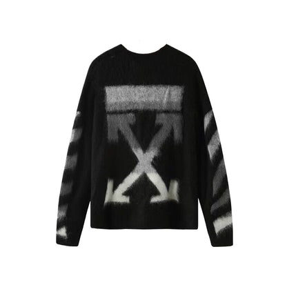 OFF-Whlte Intarsia Knit Sweater#1