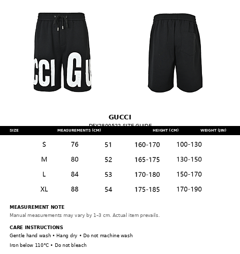 Gucci Oversized Logo Print Shorts
