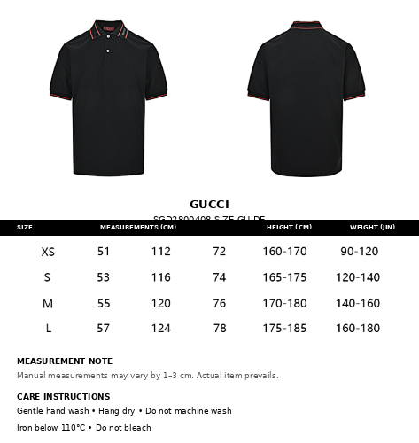 Gucci Logo Embroidered Polo Shirt – Black / White Piqué Cotton