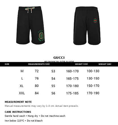 Gucci Crest Embroidered Shorts