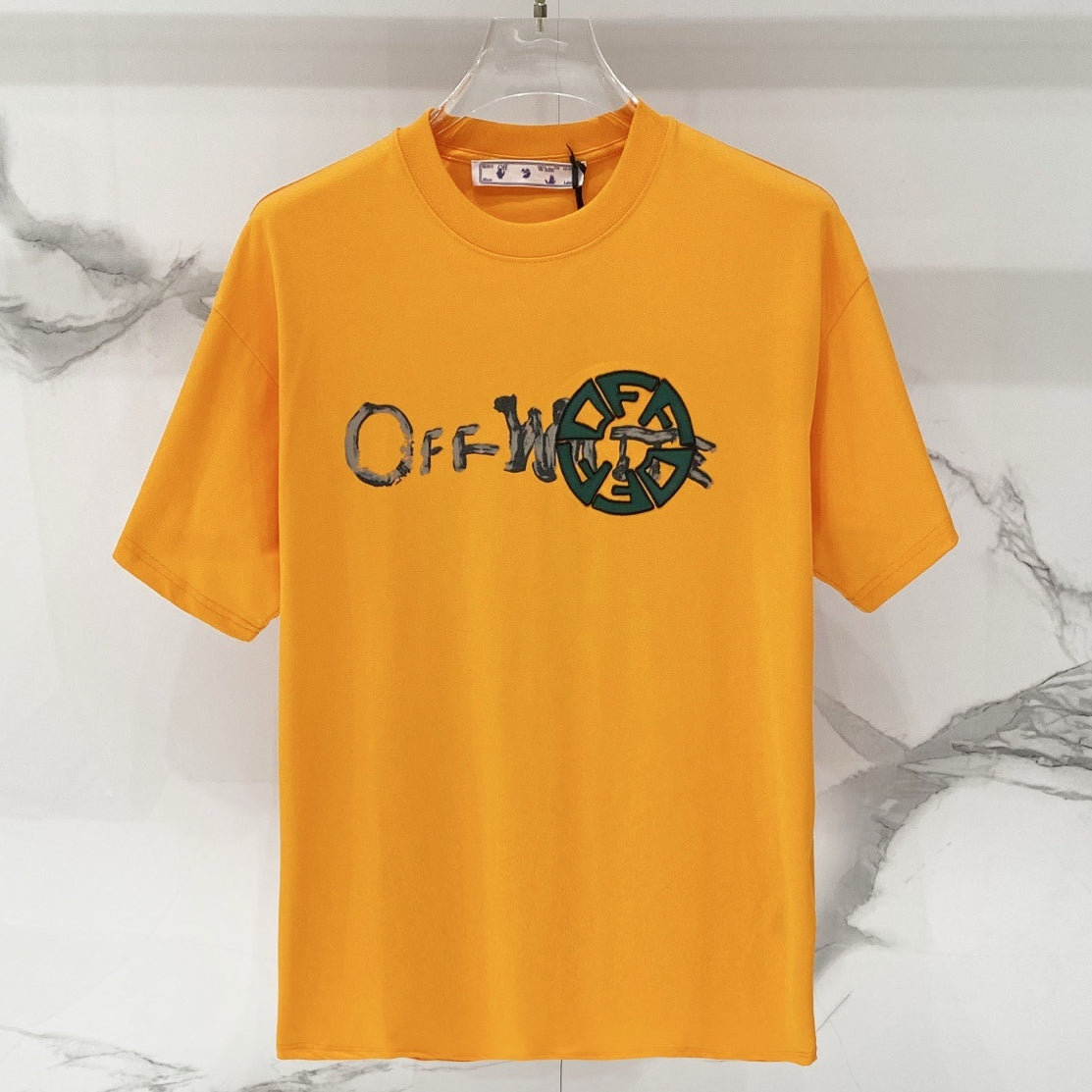 OFF-Whlte Arrow logo print T-shirt #97