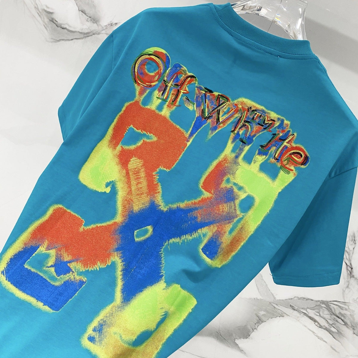OFF-Whlte Arrow logo print T-shirt#91