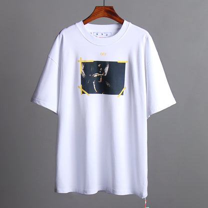 OFF-Whlte Arrow Logo Cotton T-shirt