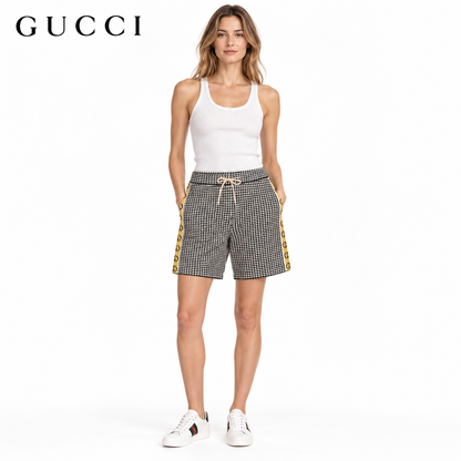 Gucci Unisex Colorblock Knit Shorts