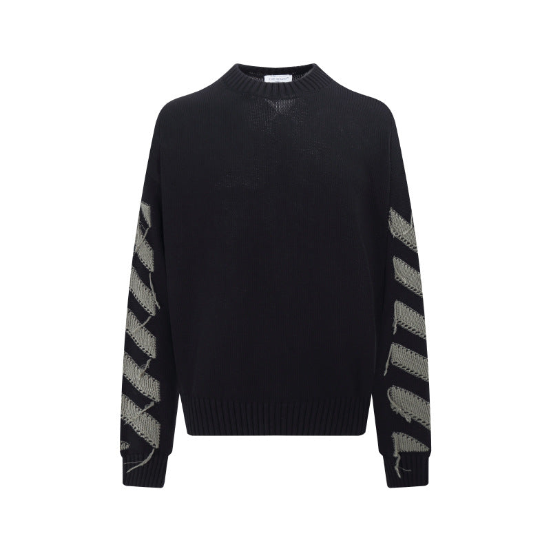 OFF-Whlte Intarsia Knit Sweater#11