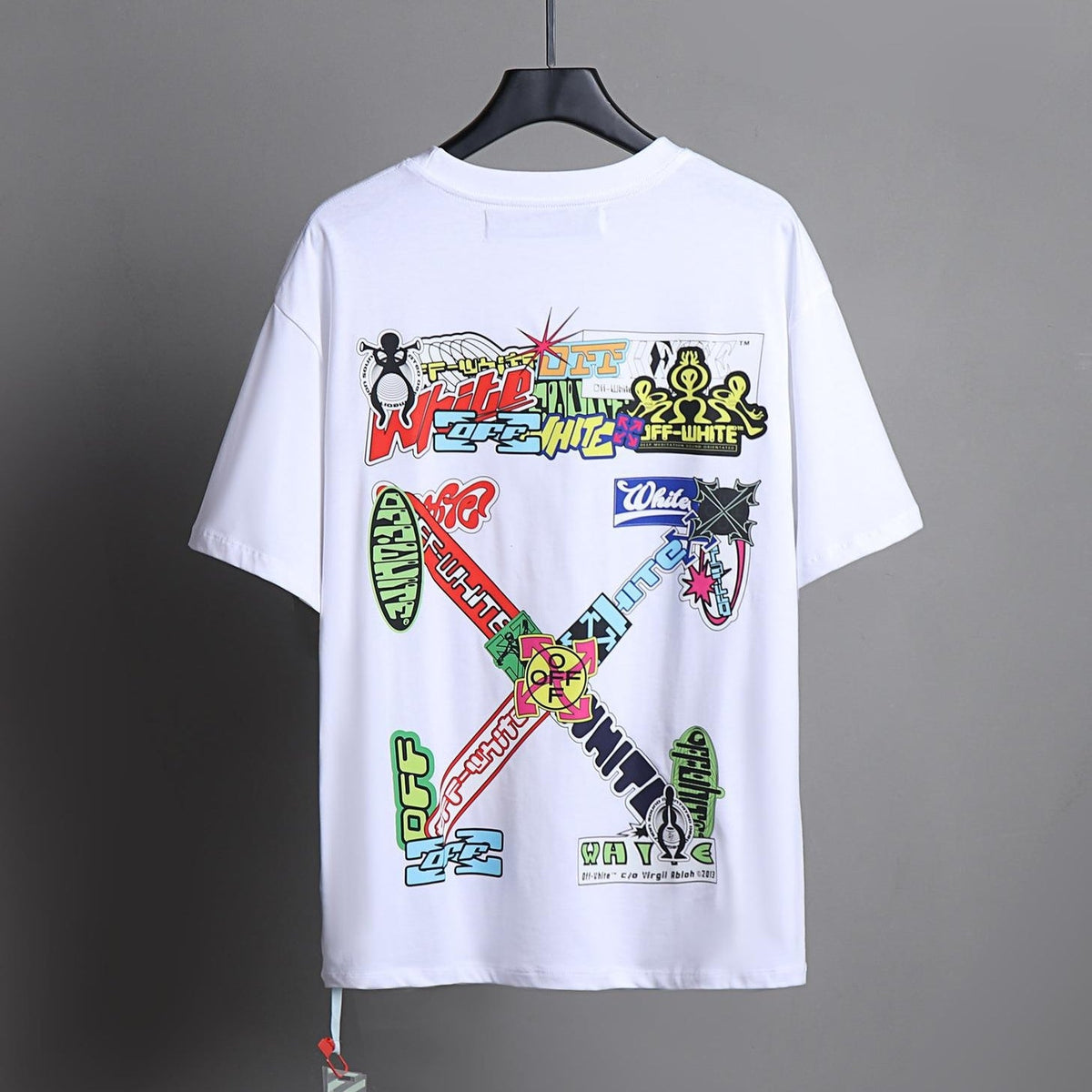 OFF-Whlte Arrow Logo Cotton T-shirt