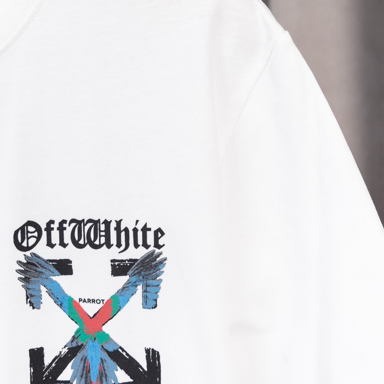 OFF-Whlte Arrow logo print T-shirt#86