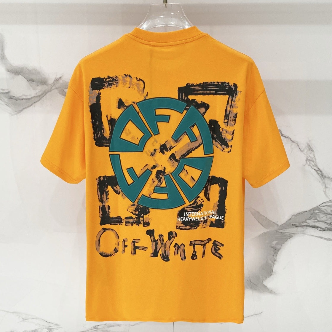 OFF-Whlte Arrow logo print T-shirt #97