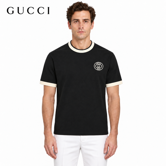 Gucci 1921 Emblem Logo Ringer T-Shirt
