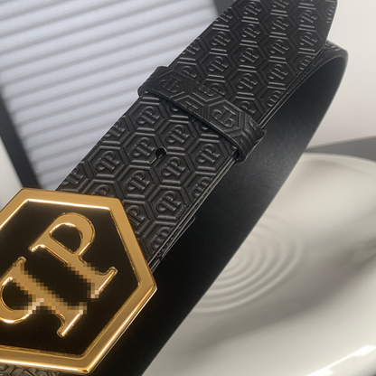 PP Leather Logo Belt#2