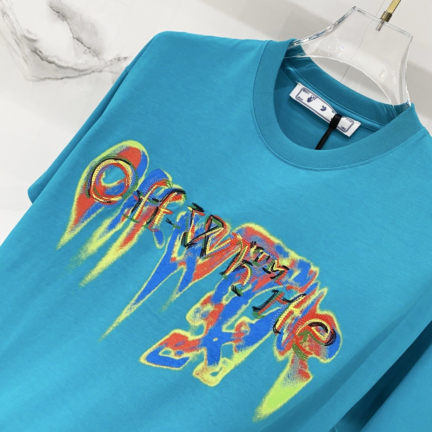 OFF-Whlte Arrow logo print T-shirt#91