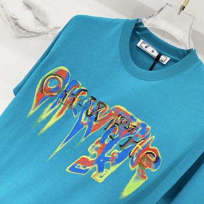 OFF-Whlte Arrow logo print T-shirt#91