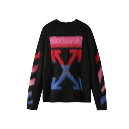 OFF-Whlte Intarsia Knit Sweater#1