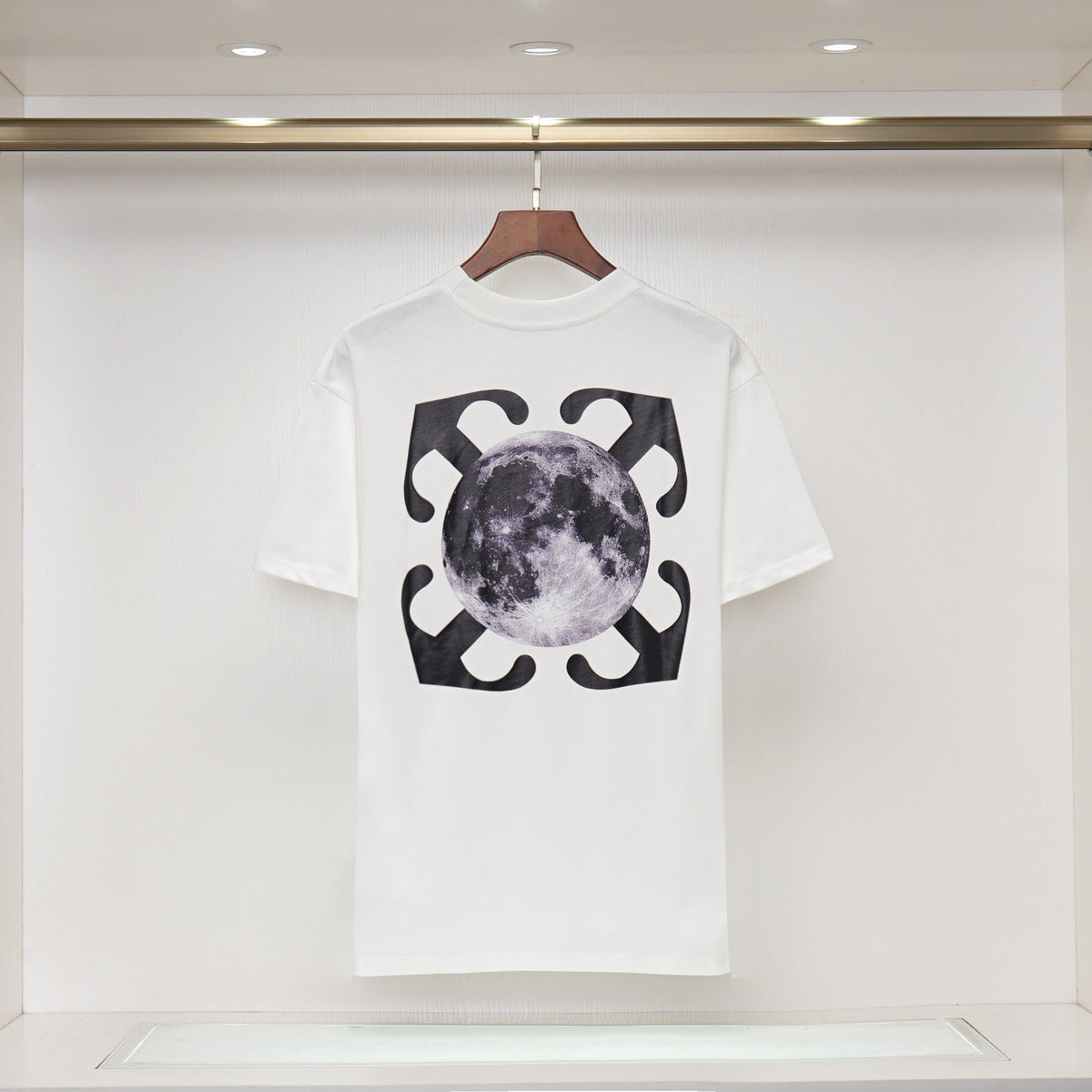 OFF-Whlte Arrow Logo Cotton T-shirt