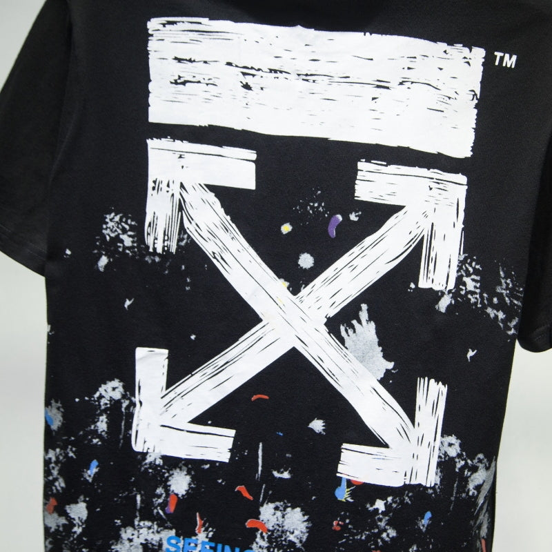 OFF-Whlte Arrow Logo Cotton T-shirt
