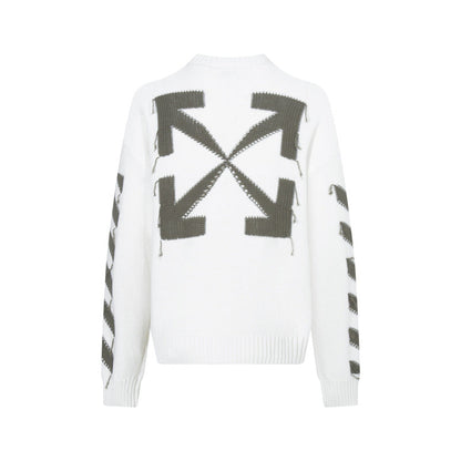 OFF-Whlte Intarsia Knit Sweater#11
