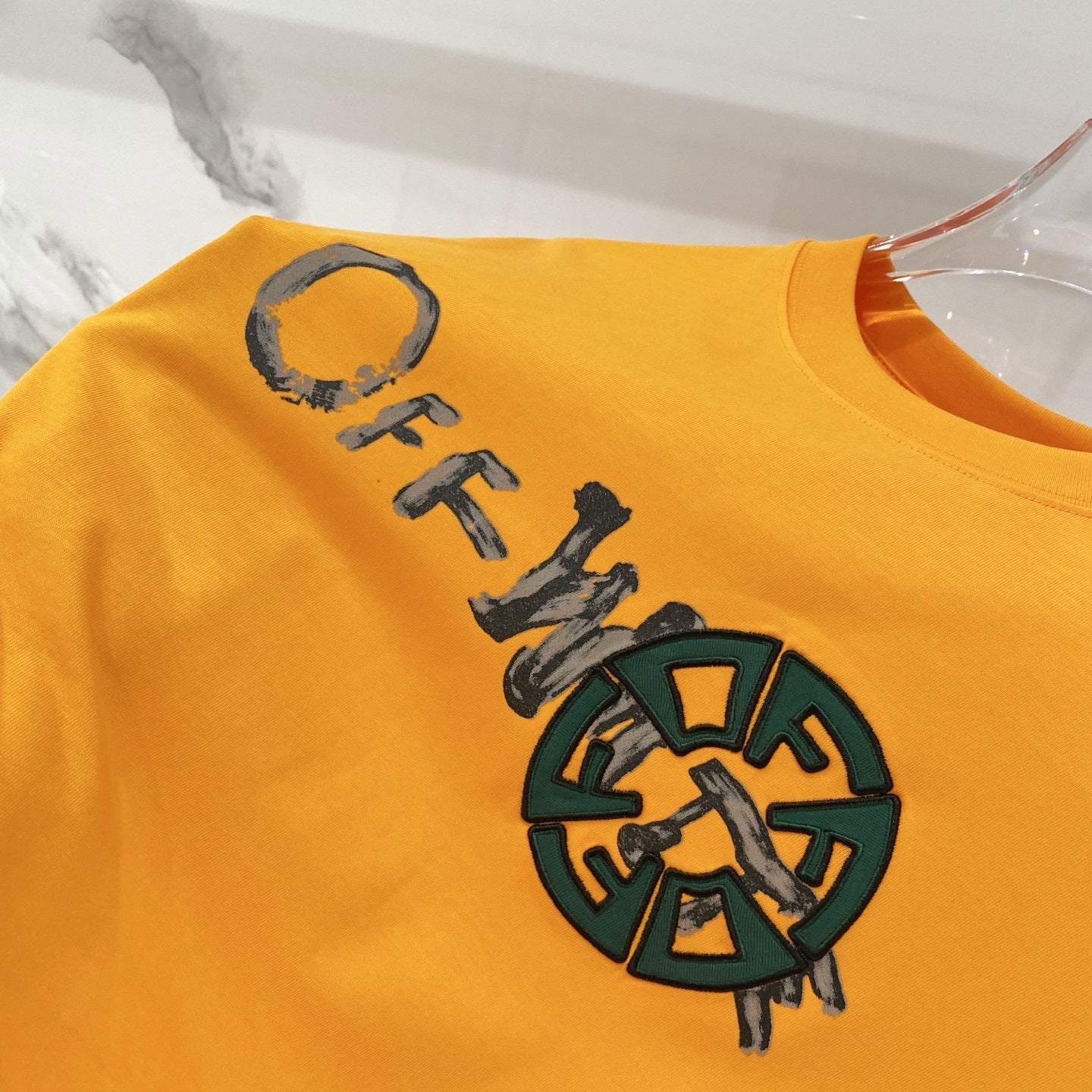 OFF-Whlte Arrow logo print T-shirt #97