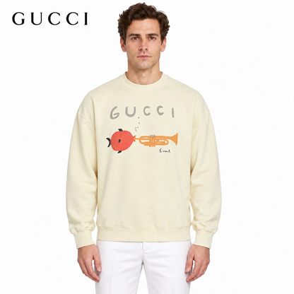Gucci P185 Oversized Graphic Hoodie