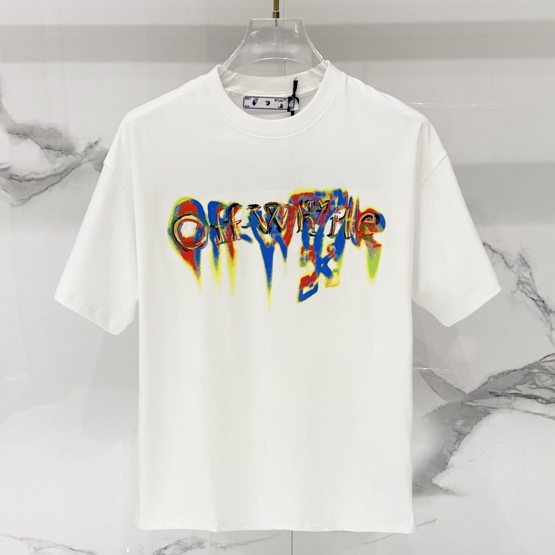 OFF-Whlte Arrow logo print T-shirt#91