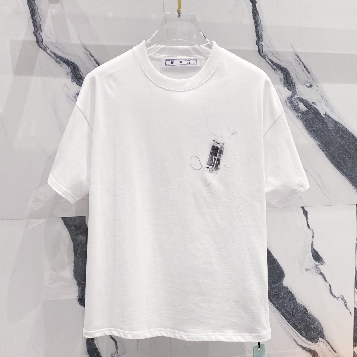 OFF-Whlte Arrow Logo Cotton T-shirt#1050
