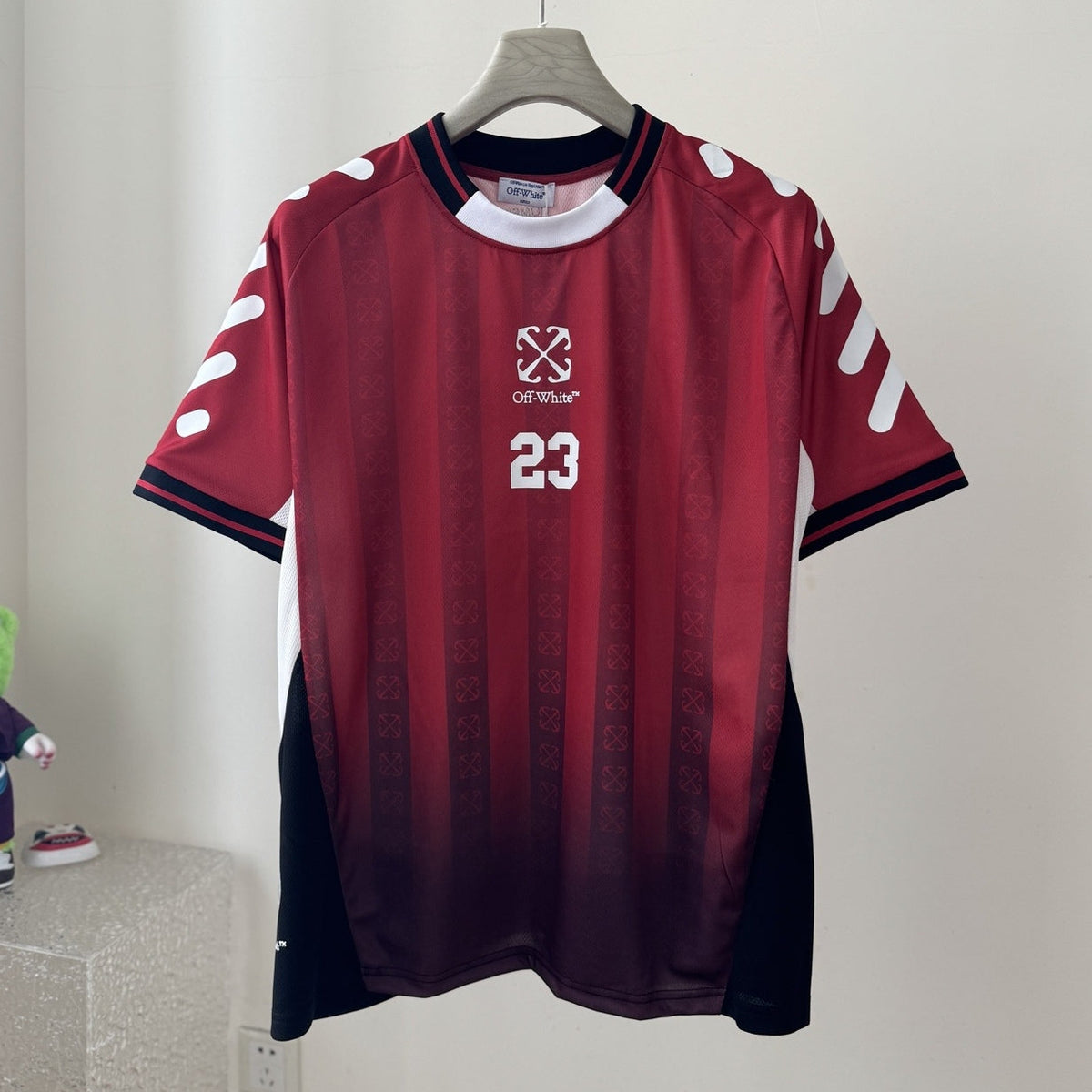 OFF-Whlte Short-sleeved soccer jersey#106